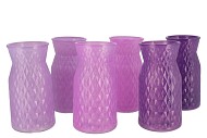 DIAMOND PURPLE MIX VASE ASS 14X25CM NM