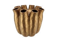 LUNA GOLD TUBE VASE 24X24CM NM