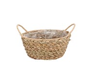 SEAGRASS LEVI BASKET BOWL NATURAL 19X9CM