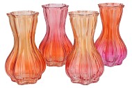 BICOLORE ORANGE MIX GARLIC VASE ASS 13X20CM