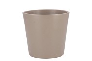 CERAMIC TAUPE MATT POT ORCHID 14X12,5CM