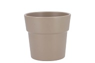 CERAMIC TAUPE MATT POT ORCHID EDGE 13X12,5CM