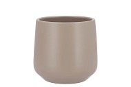 CERAMIC TAUPE MATT POT ORCHID BERLIN 14X13,5CM