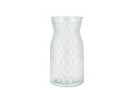 DIAMOND CLEAR VASE 12X20CM