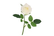 SILK ROSE REAL TOUCH WHITE 43CM