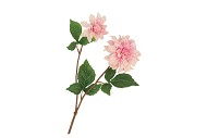 SILK DAHLIA 2X LIGHT PINK REAL TOUCH 60CM