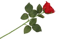 SILK OPEN ROSE RED REAL TOUCH 43CM