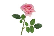 SILK OPEN ROSE LIGHT PURPLE REAL TOUCH 43CM