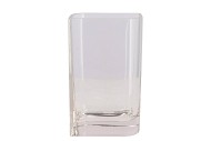 GLASS RECTANGULAR VASE 25X10X15CM
