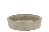 CONCRETE GREY BOWL 19X6CM