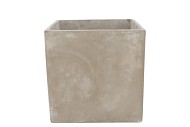 CONCRETE GREY POT SQUARE 20X20X20CM NM