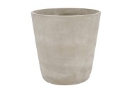 CONCRETE GREY POT ROUND 24X24CM NM