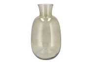 MIRA OLIVE GREEN GLASS BOTTLE TALL 21X21X37CM