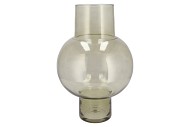 MIRA OLIVE GREEN GLASS BULB HIGH VASE 25X25X41CM