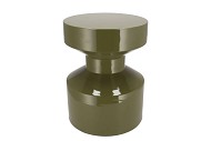 SEPHORA OLIVE GREEN STOOL / SIDE TABLE 30X30X38CM