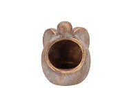 CONCRETE GOLDEN ANGEL POT 10X10X12CM