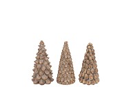 CONCRETE GOLDEN PINE TREE ASS 8X8X16CM