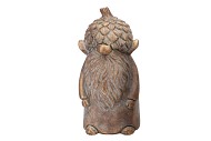 CONCRETE GOLDEN GNOME 15X15X30CM NM