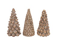 CONCRETE GOLDEN PINE TREE ASS 13X13X25CM