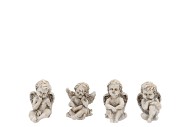 CONCRETE SAINT ANGEL SITTING ASS 7X9X11CM NM