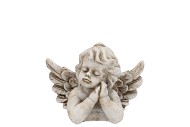 CONCRETE SAINT ANTIQUE ANGEL LYING 14X10X10CM NM