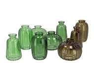 DAYAH GREEN MIX GLASS BOTTLE SET 3 7X11CM NM