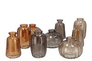 DAYAH WOODS BROWN MIX GLASS BOTTLE SET 3 7X11CM NM