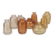 DAYAH WARM SAND MIX GLASS BOTTLE SET 3 7X11CM NM