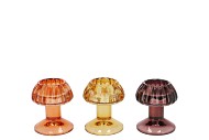 NOVA AUTUMN SPICES T-LIGHT MUSHROOM STRUCTURE ASS 8X8X9CM