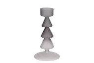 NOVA BLACK CANDLE HOLDER TRICOLOR 9X9X17CM