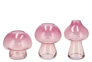 NOVA SWEETS PINK VASE MUSHROOM NARROW TRICOLOR 13X13X20CM NM