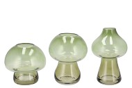 NOVA GREEN VASE MUSHROOM NARROW TRICOLOR 13X13X20CM NM