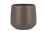 CERAMIC BROWN/TAUPE MATT POT BERLIN 16X14,5CM NM