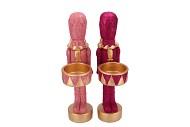 JINGLE FUCHSIA MIX NUTCRACKER ASS 16X11X42CM NM