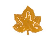 LEAF MAPLE PLATE YELLOW 18X18X4CM NM