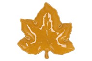 LEAF MAPLE PLATE YELLOW 24X24X4CM NM