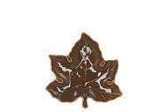 LEAF MAPLE PLATE OLIVE 11X11X3CM NM