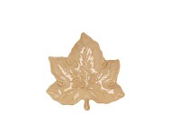 LEAF MAPLE PLATE WARM SAND 11X11X3CM NM