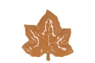 LEAF MAPLE PLATE BROWN 18X18X4CM NM