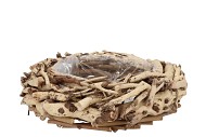 WREATH STONEWOOD PLANTER 36X12CM NM