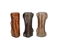 ROMAN WOODS BROWN MIX TREE VASE ASS 11X9X19CM NM