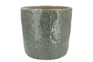 IRON STONE BLUE GLAZED POT 21X19CM NM