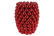 CHRISTMASBALL RED VASE 30X30X39CM NM