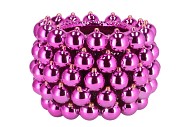 CHRISTMASBALL FUCHSIA POT 29X29X20CM NM