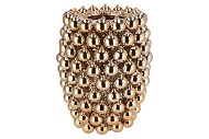 CHRISTMASBALL GOLD VASE 30X30X39CM NM