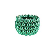 CHRISTMASBALL GREEN POT 17X17X12CM NM