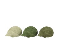 HEDGEHOG GREEN MIX POLYSTONE ASS 15X10X7CM NM