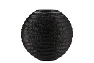 INGA JADA BLACK OVAL VASE WAVE 31X12X30CM NM