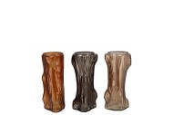 ROMAN WOODS BROWN MIX TREE VASE ASS 8X7X14CM NM