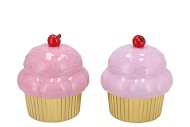 CANDY DECORATION PINK/LILA MIX DONUT JAR ASS 12X12X14CM